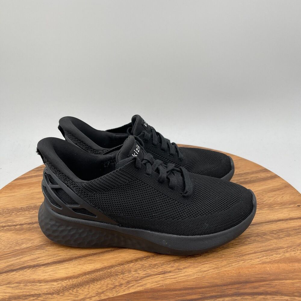 Kizik Athens Shoes Womens Size 6 W Black Hands Free Comfort Walking Casual Gym